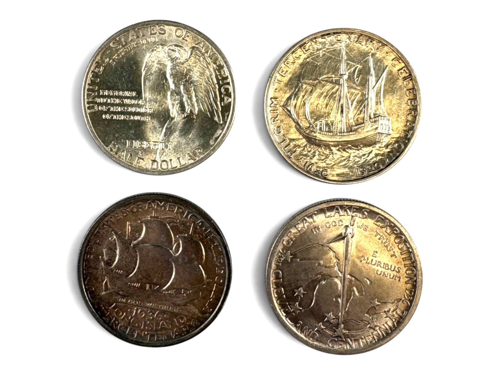 (4) Commemorative Half Dollars - 2