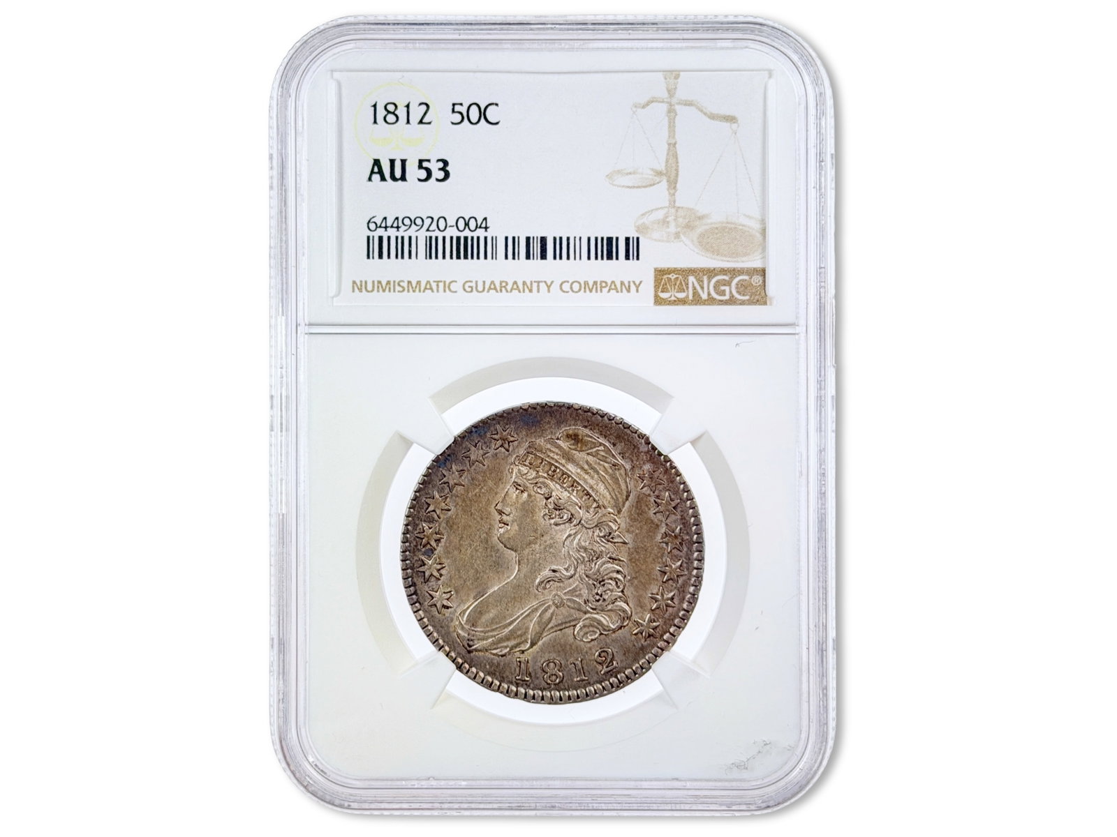1812 Capped Bust Half Dollar NGC AU53 (1 of 2)