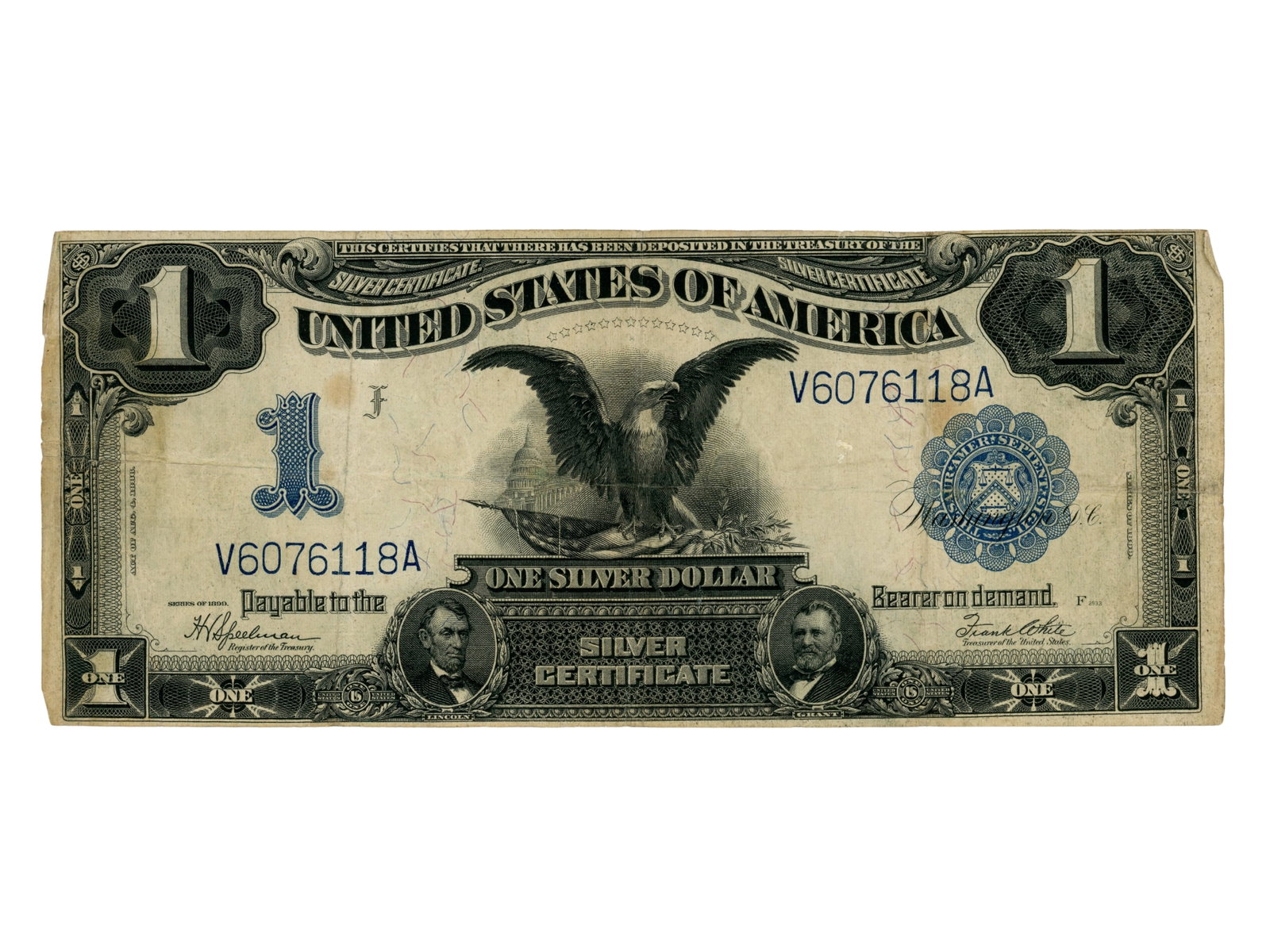 Fr. 236 1899 $1 Silver Certificate: Fr. 236 1899 $1 Silver Certificate. Ungraded. See images for condition. Shipping: Weiss Auctions offers full-service, in-house shipping for nearly all items in this auction. For a shipping quote,