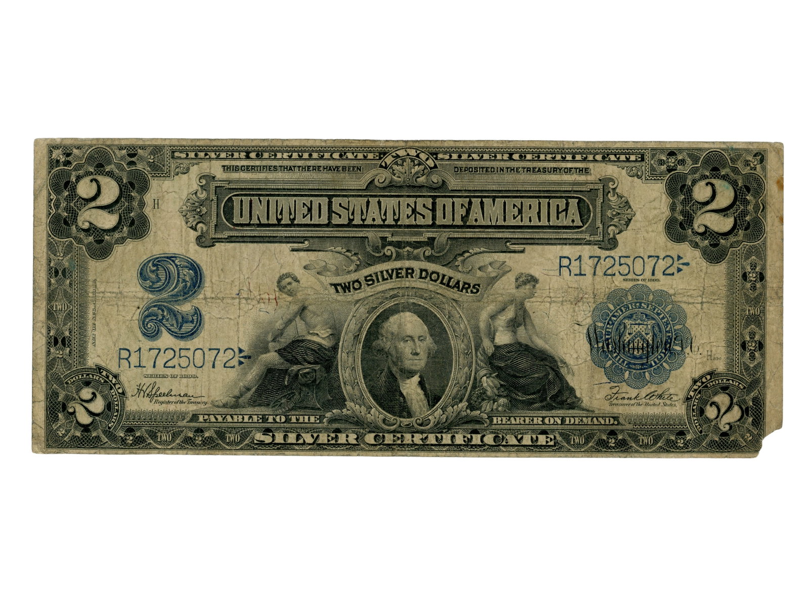 Fr. 258 1899 $2 Silver Certificate - 4