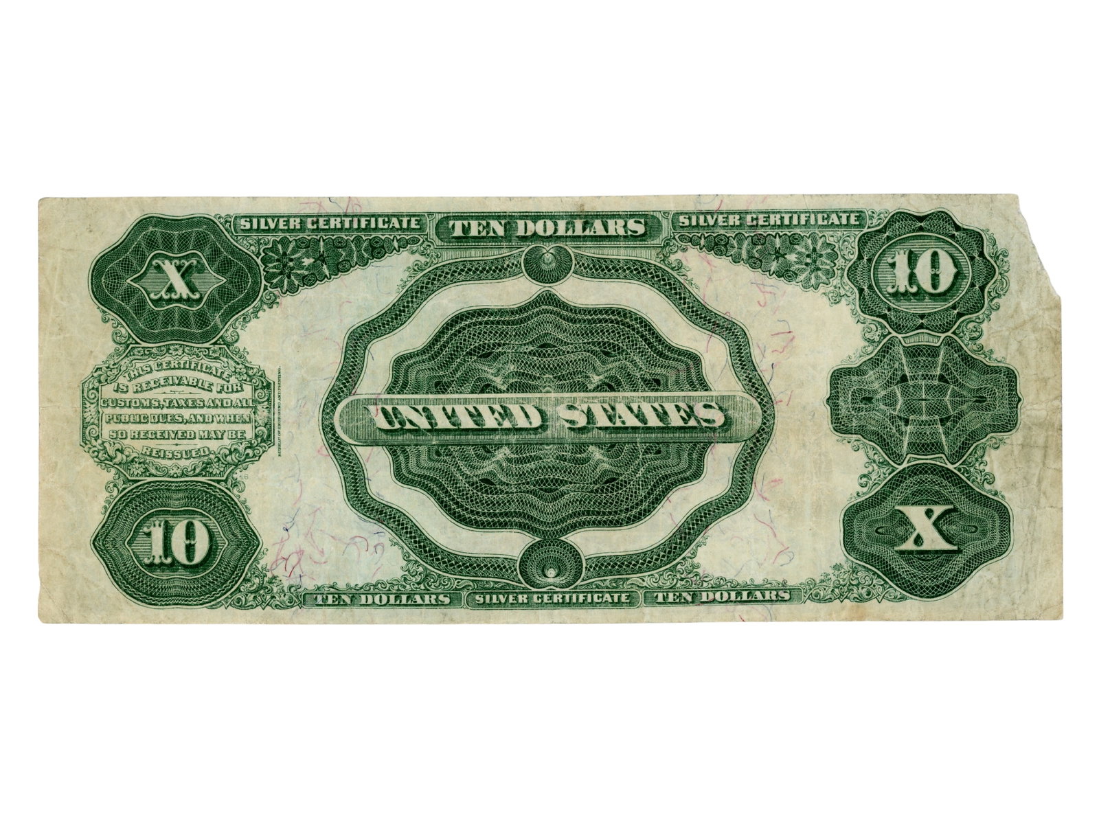 Fr. 304 1908 $10 Silver Certificate - 2