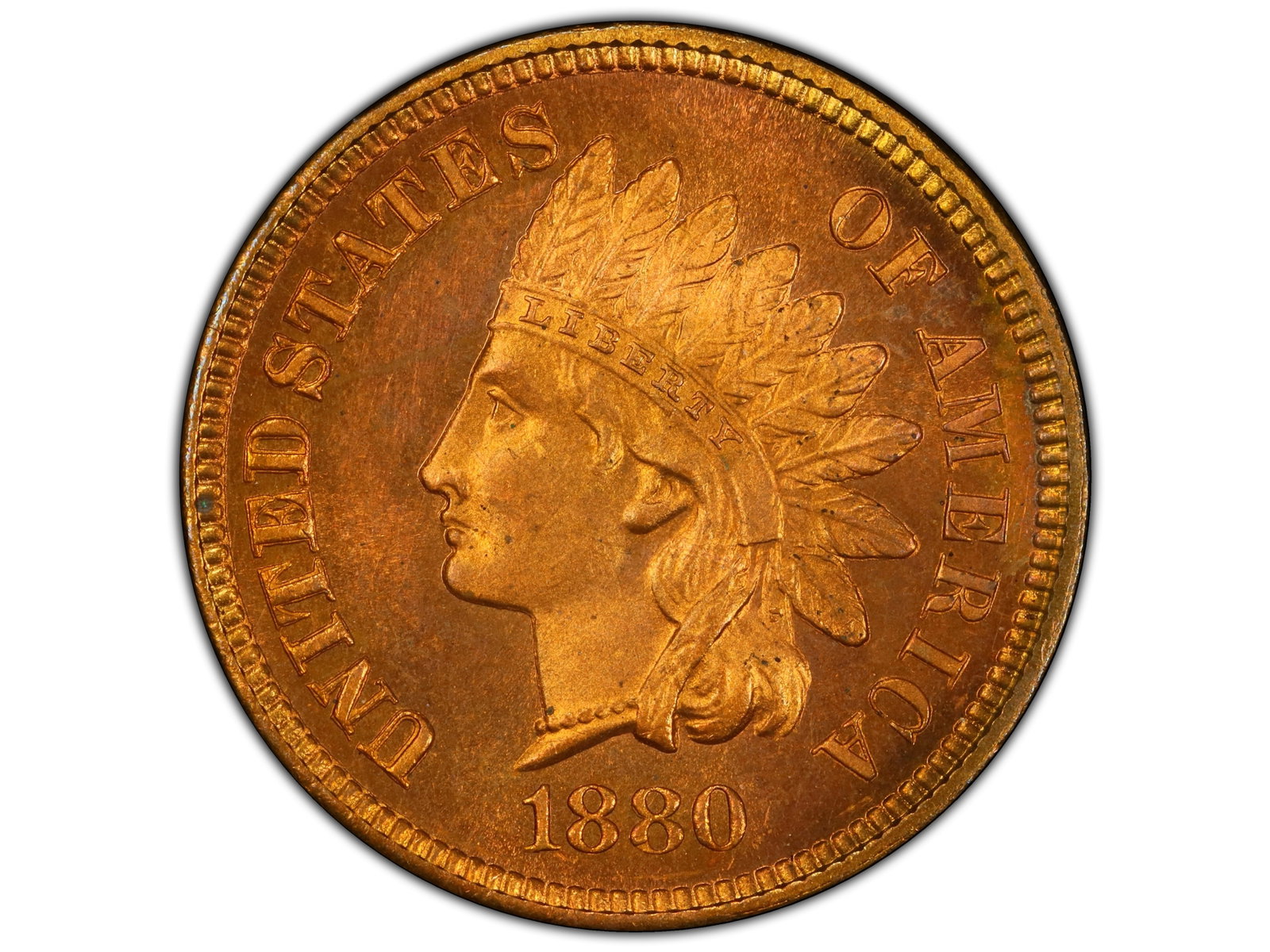 1880 1C Proof Graded PCGS PR64RD - 2