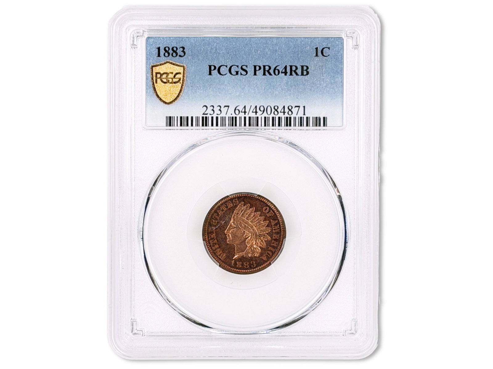 1883 1C Proof Graded PCGS PR64RB - 3