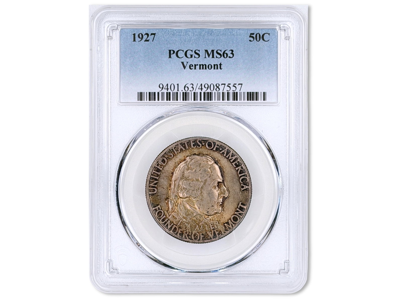 1927 Vermont Commemorative 50C PCGS MS63 (1 of 2)
