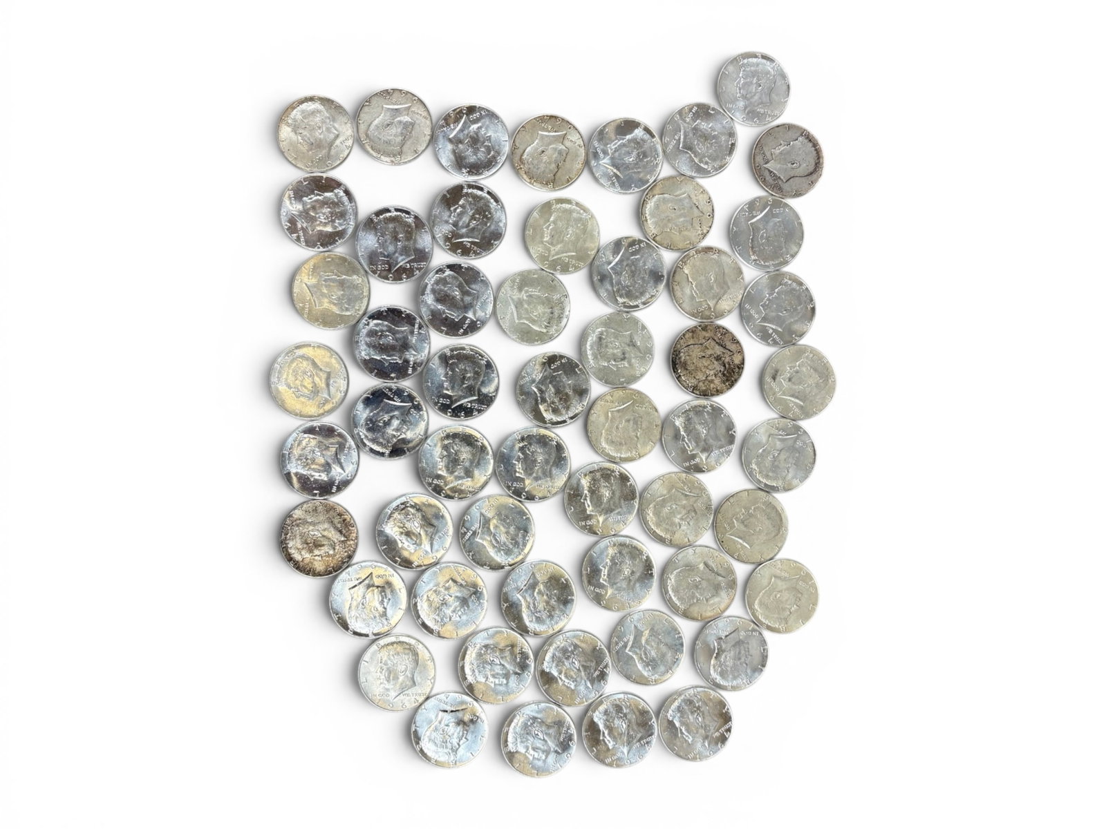 (98) 90% Silver Half Dollars - 2