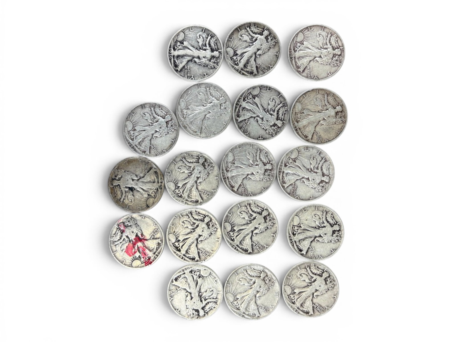 (98) 90% Silver Half Dollars - 3