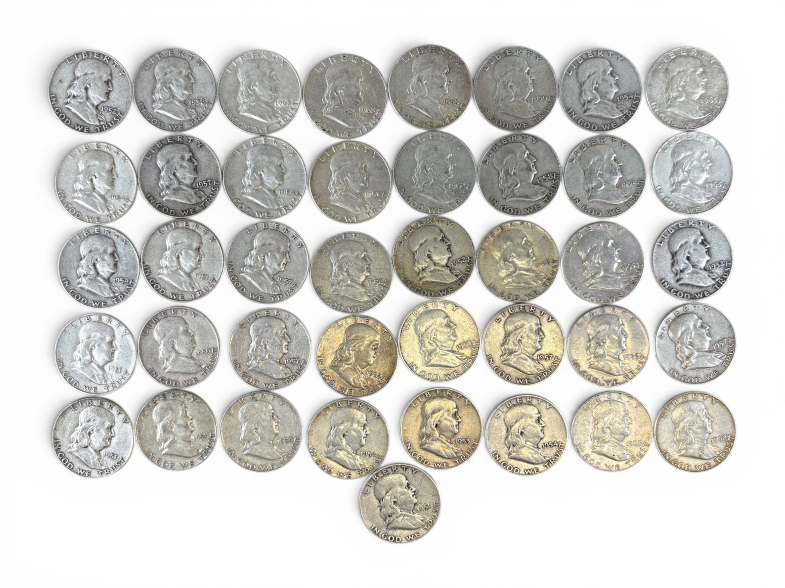 (97) 90% Silver Half Dollars - 3