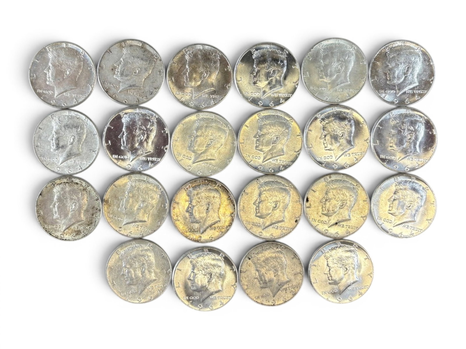 (97) 90% Silver Half Dollars - 4