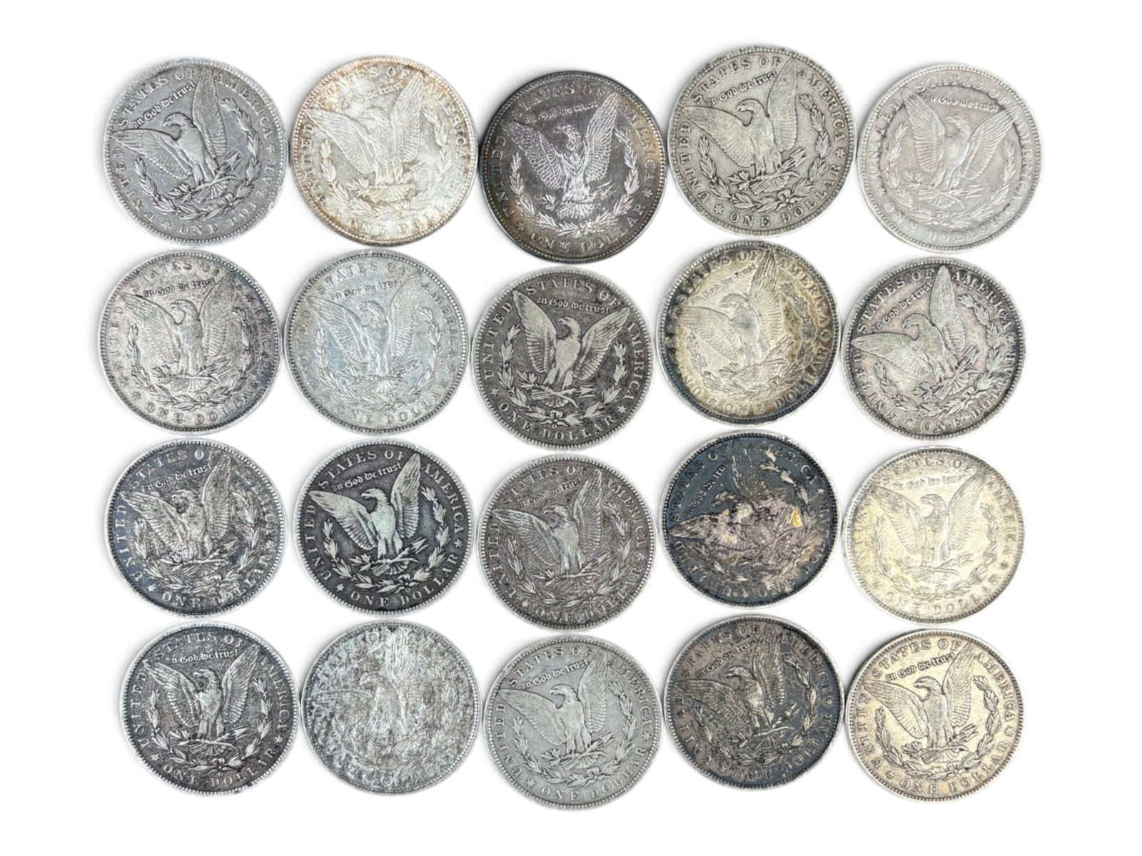 (20) Morgan Dollars - 2