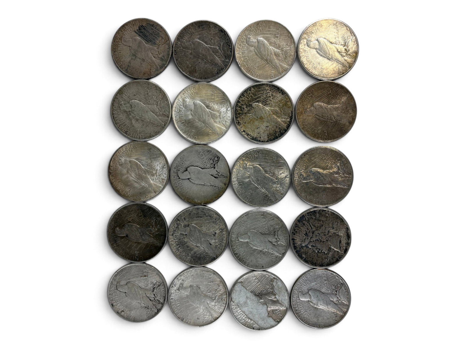 (20) Peace Dollars - 2