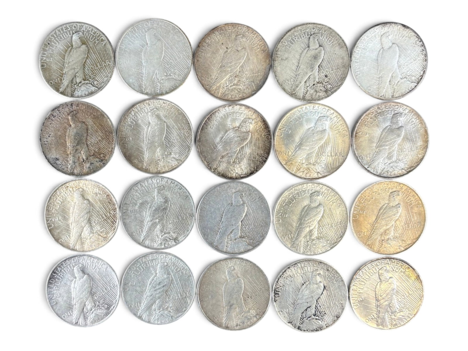 (20) Peace Dollars - 2