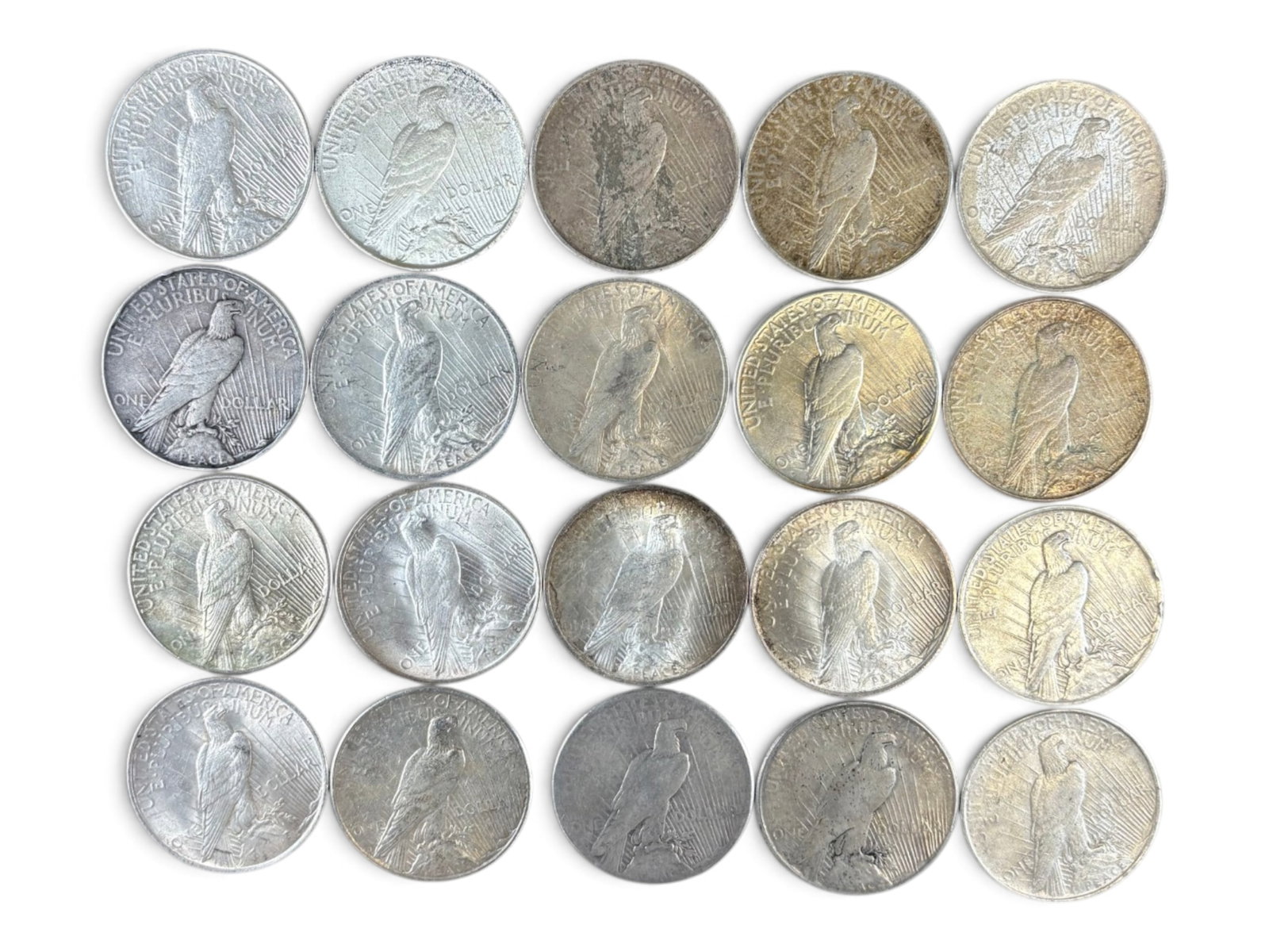 (20) Peace Dollars - 2