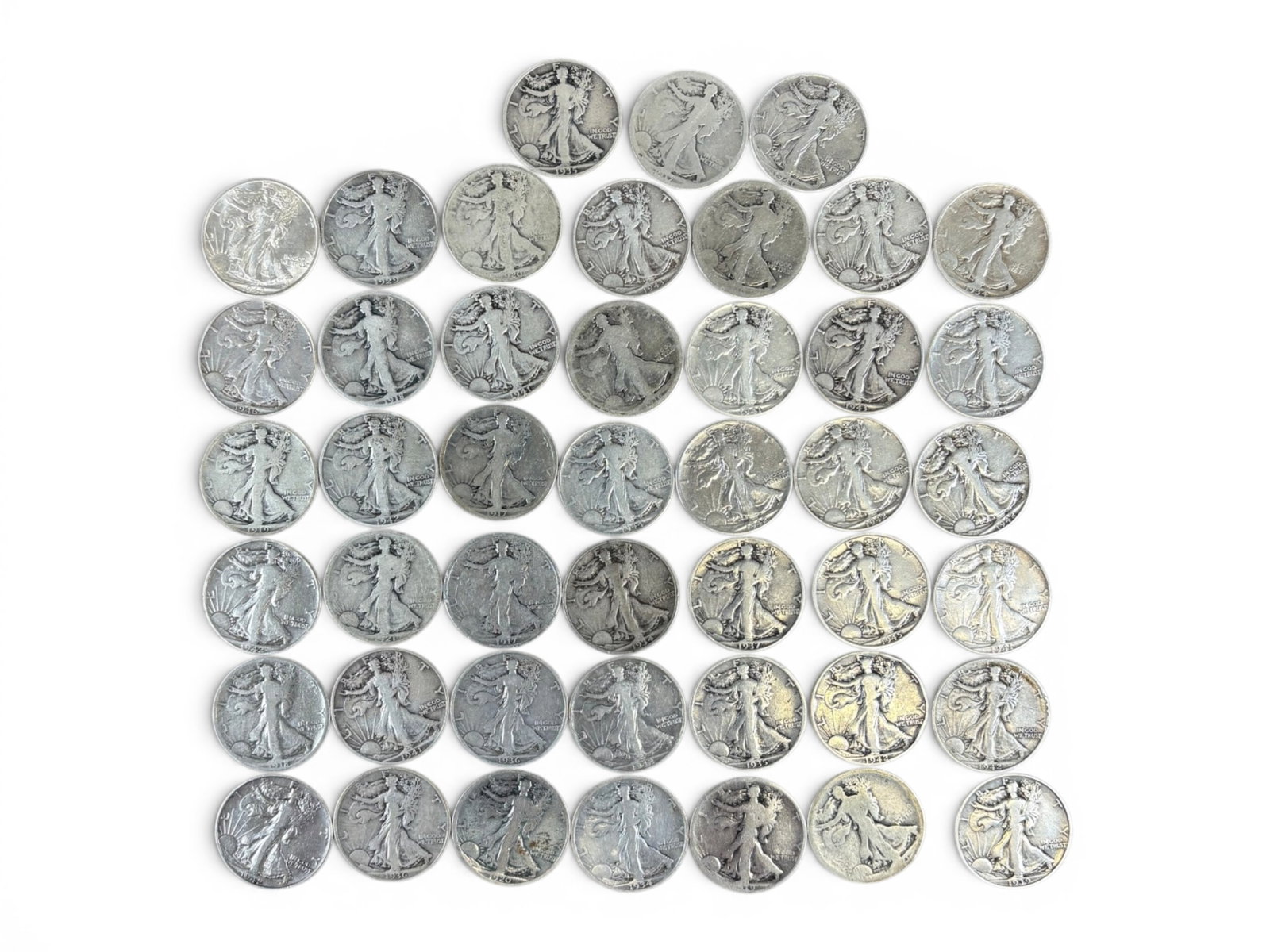 (78) 90% Silver Half Dollars - 2