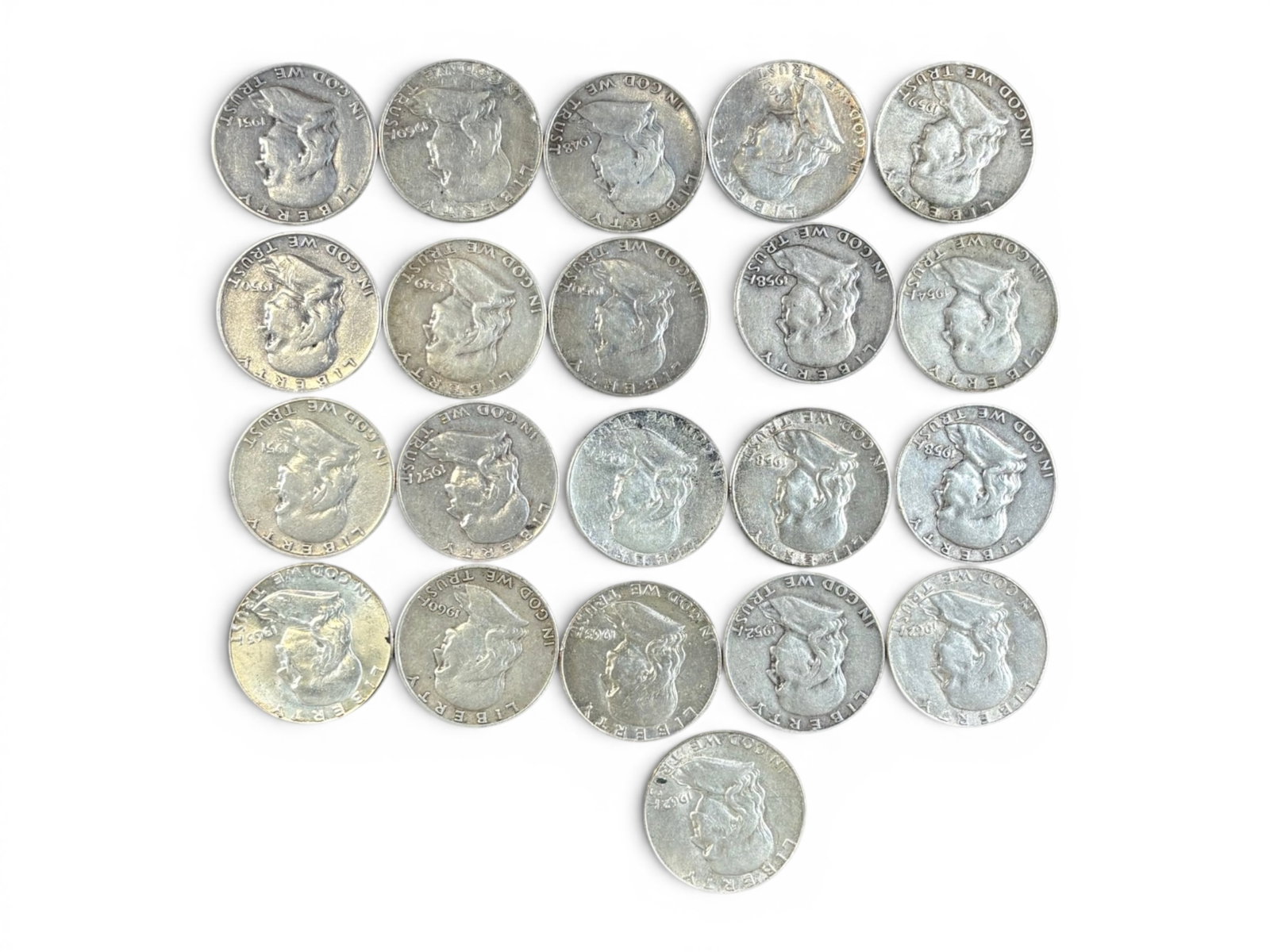 (78) 90% Silver Half Dollars - 5
