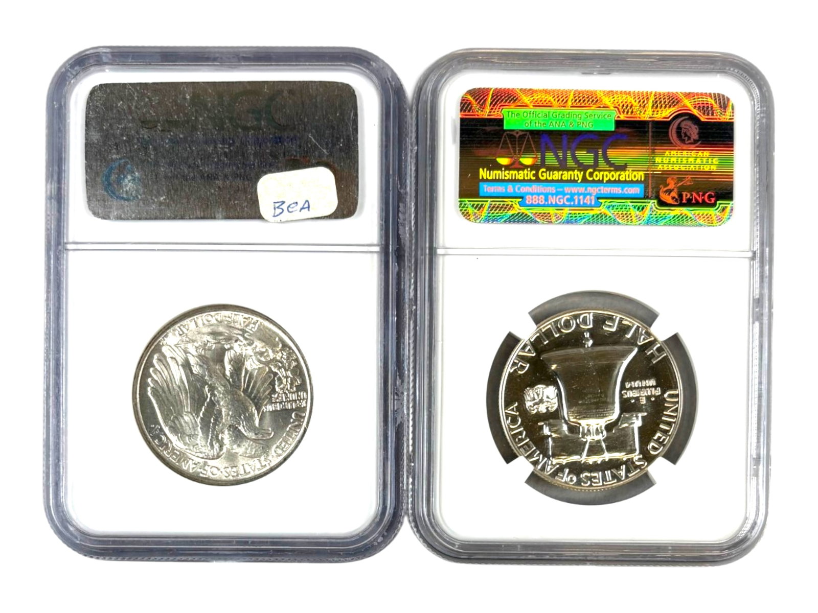 (10) Graded Half Dollars - 9