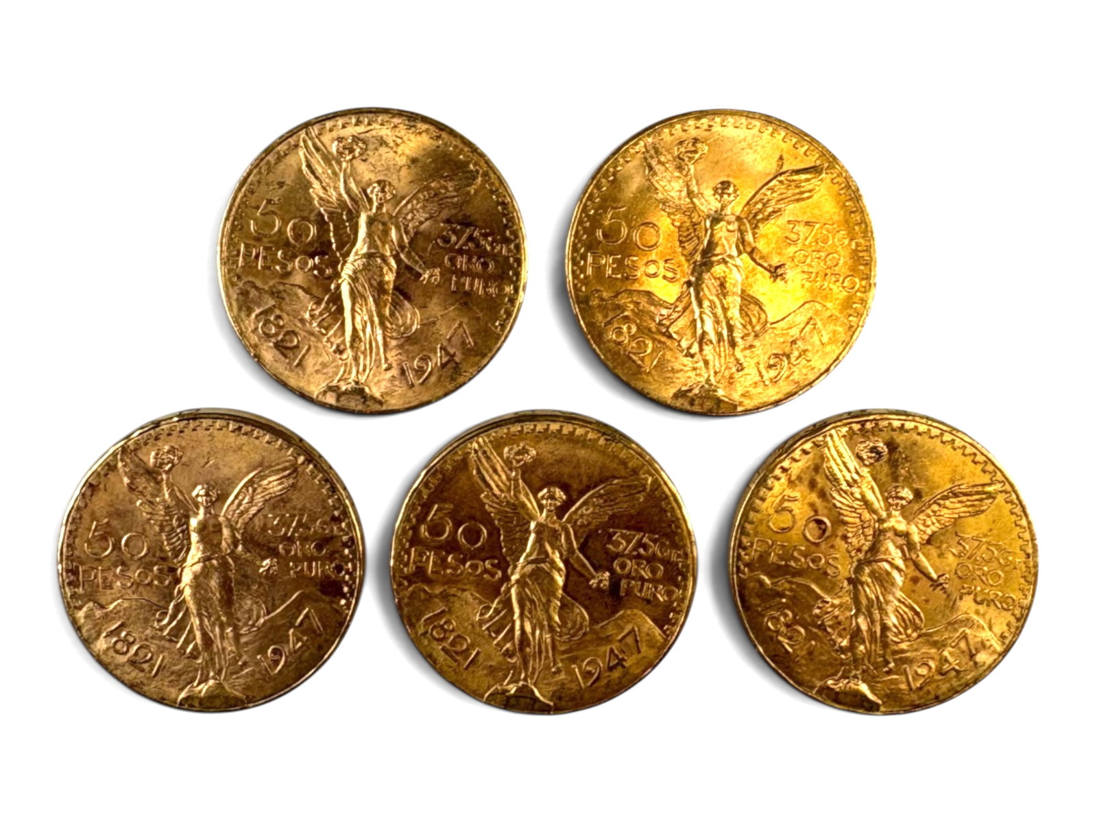 (4) Mexico Gold 50 Pesos (1 of 2)