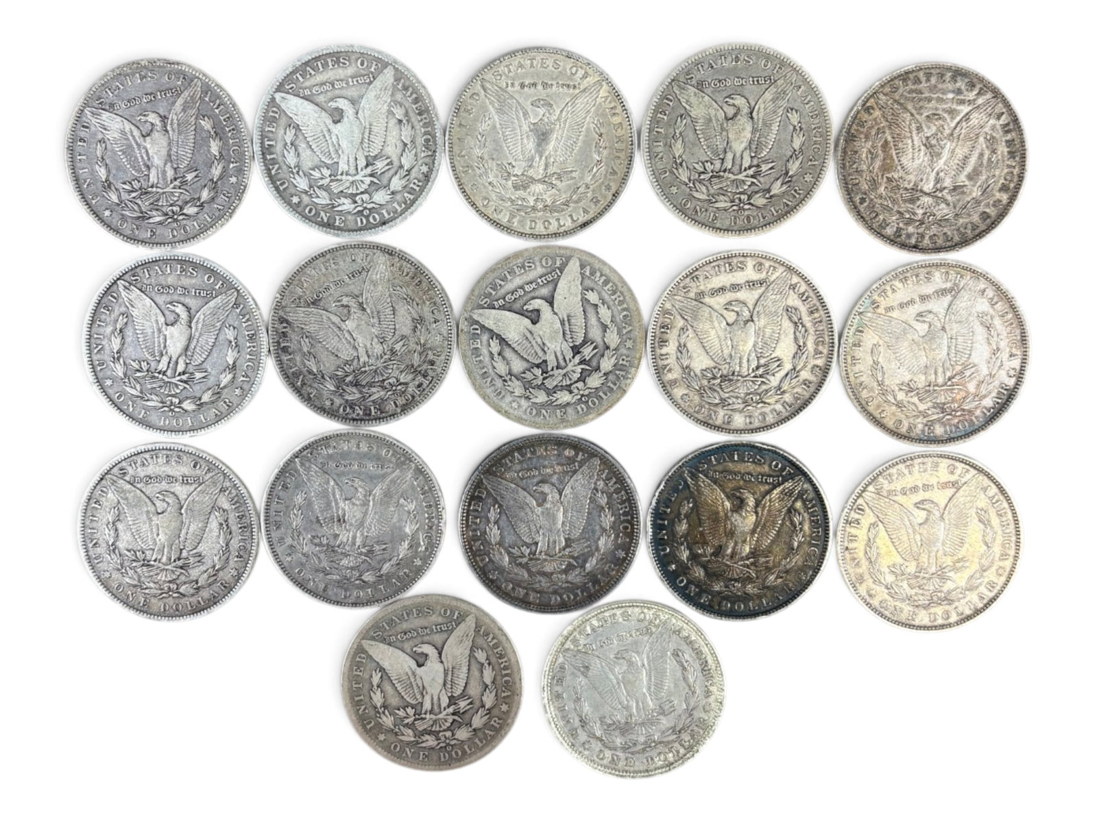 (17) Morgan Dollars - 2