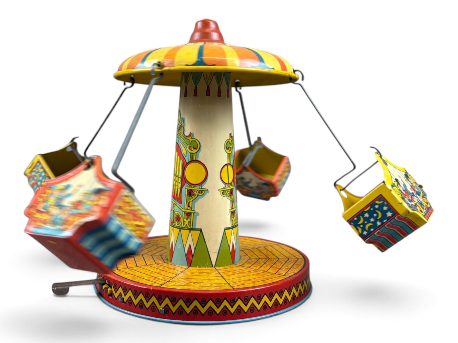 Chein Musical Carousel Wind-Up - 3