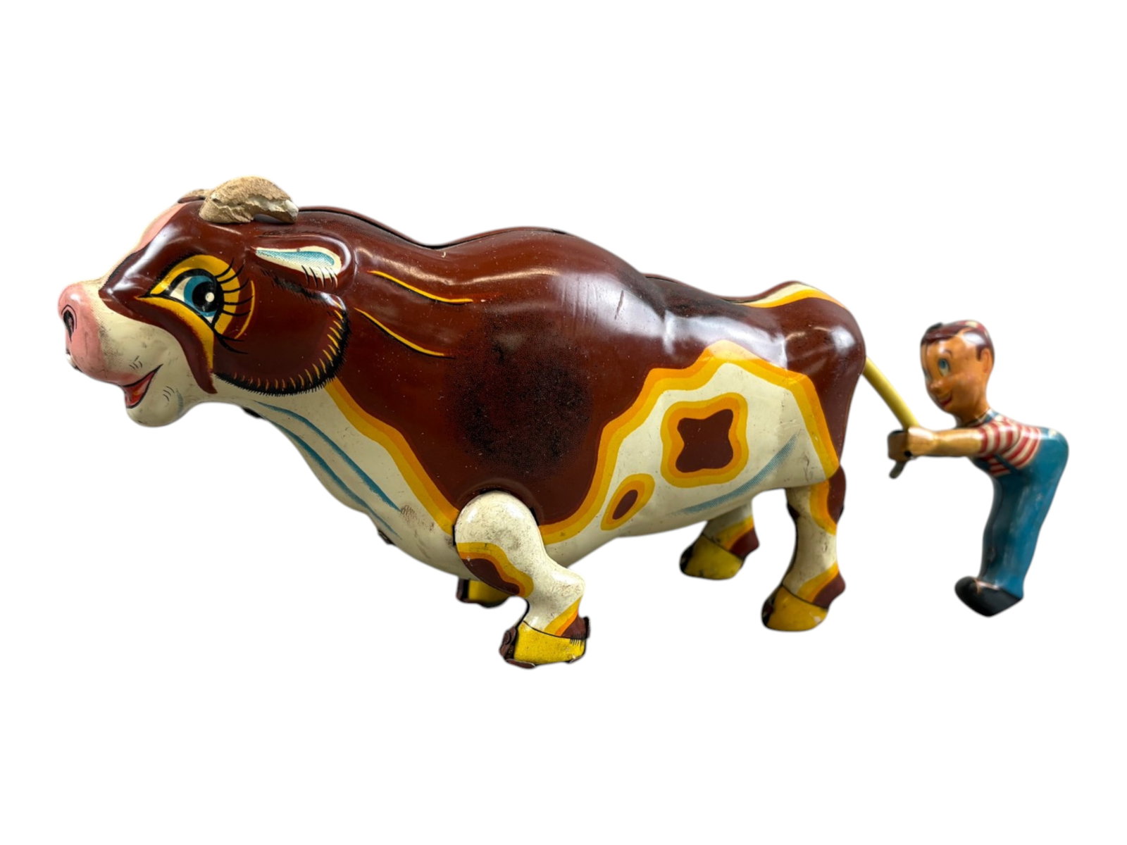 (2) Tin Litho Wind-Up Cows - 2