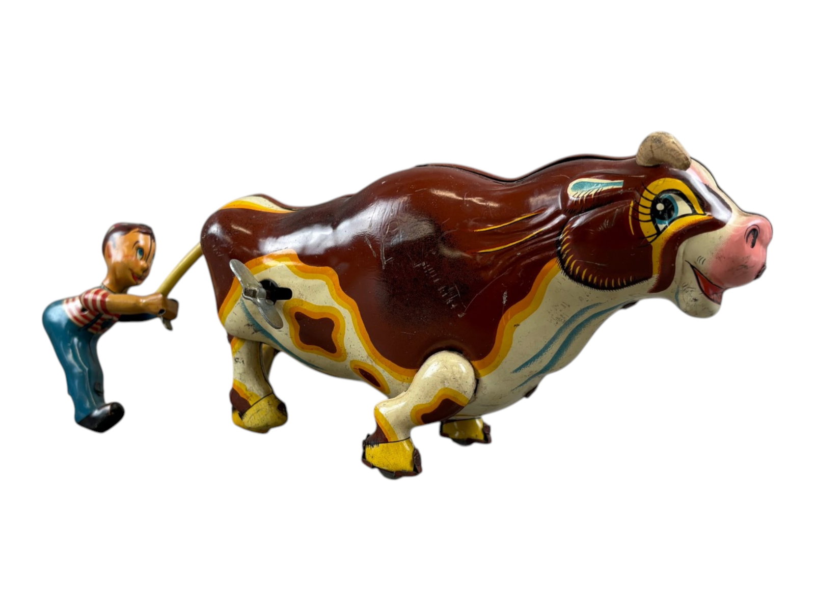 (2) Tin Litho Wind-Up Cows - 3