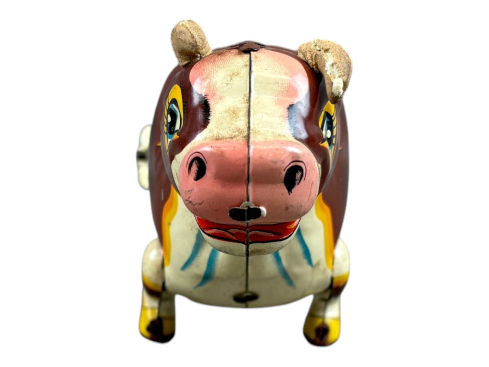 (2) Tin Litho Wind-Up Cows - 4