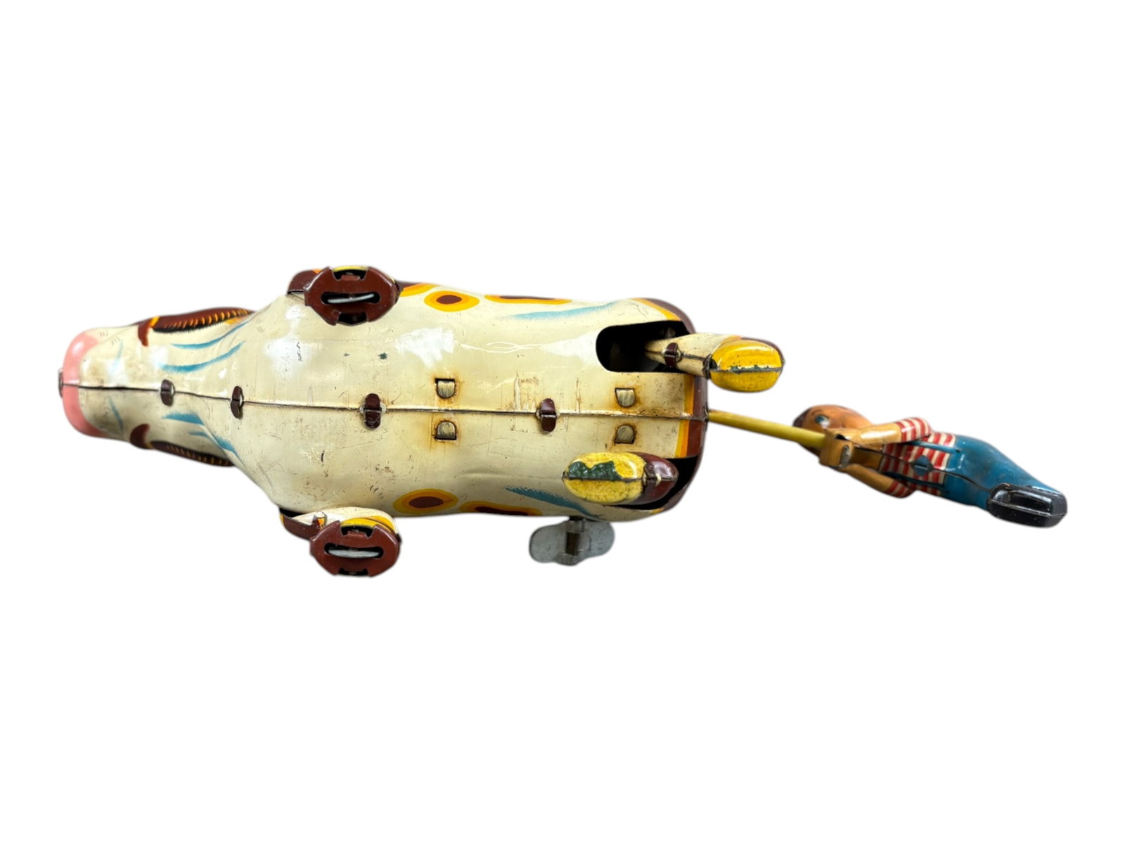 (2) Tin Litho Wind-Up Cows - 7