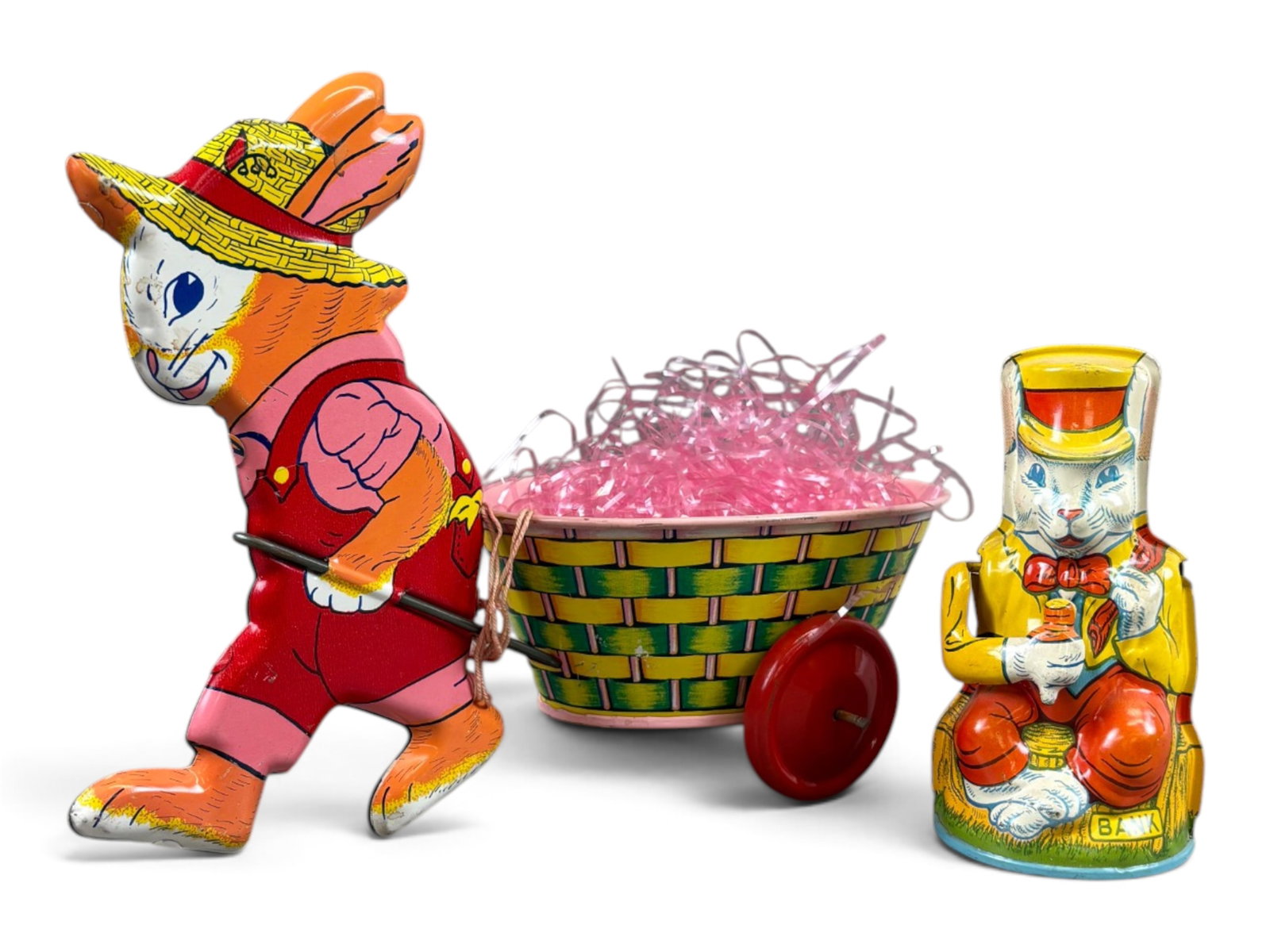 (2) Chein Tin Litho Rabbit Toys (1 of 8)
