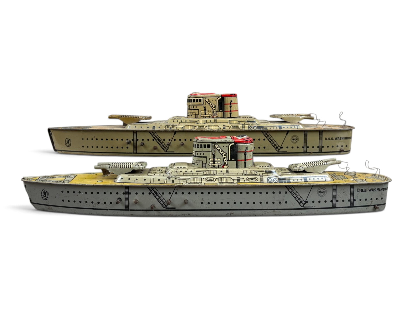 (2) Marx USS Washington Battleships (1 of 9)