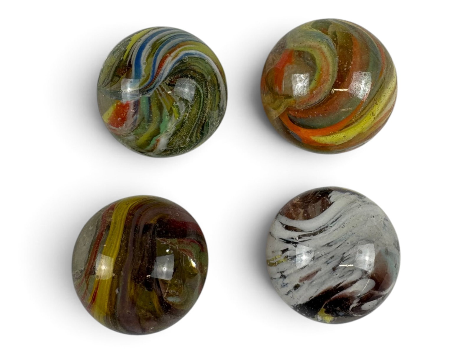 4 Scarce Vacor Hand Made Marbles (1 of 2)