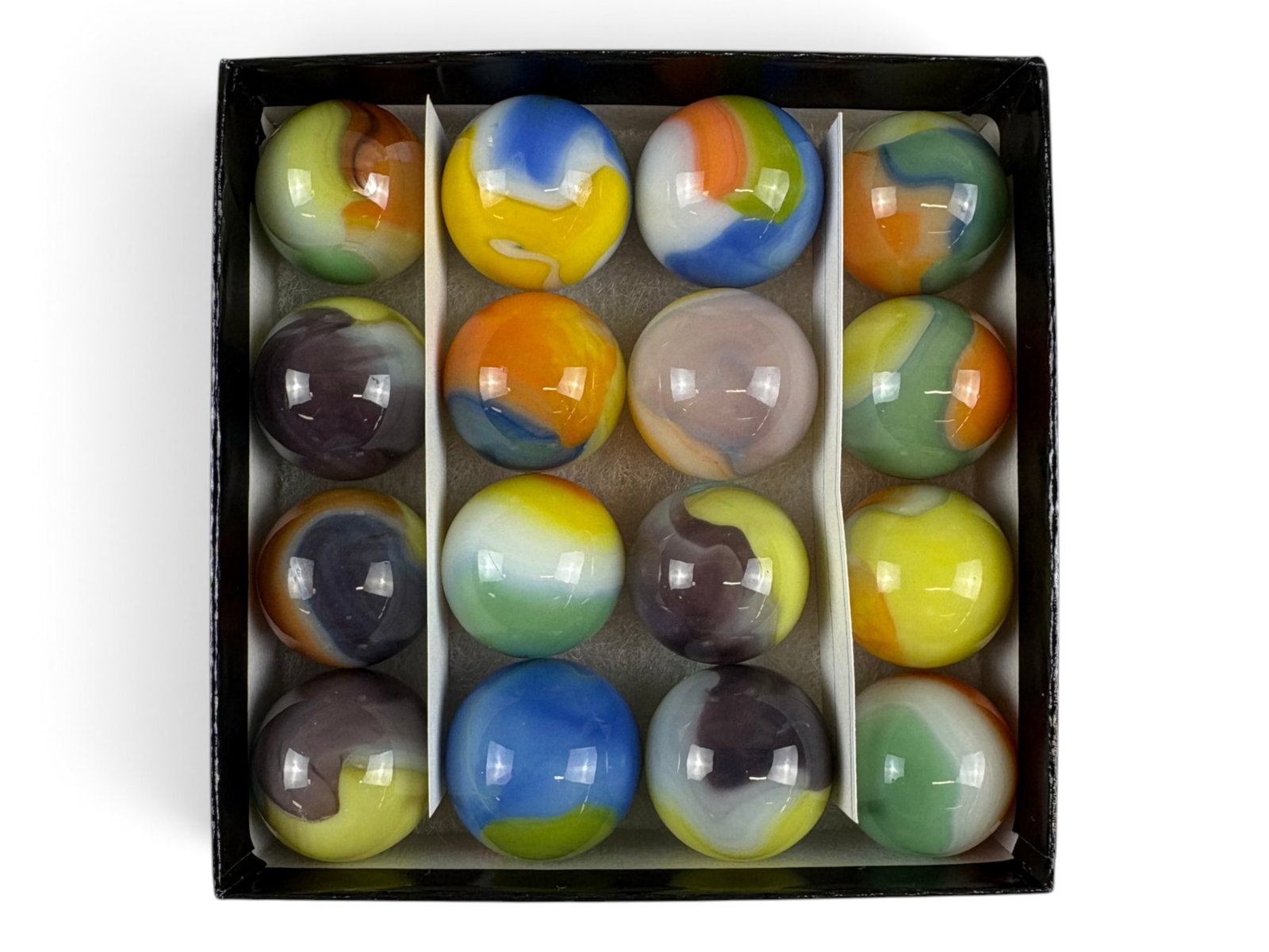 12 Vitro Vintage Large Tiger Eye Marbles (1 of 2)