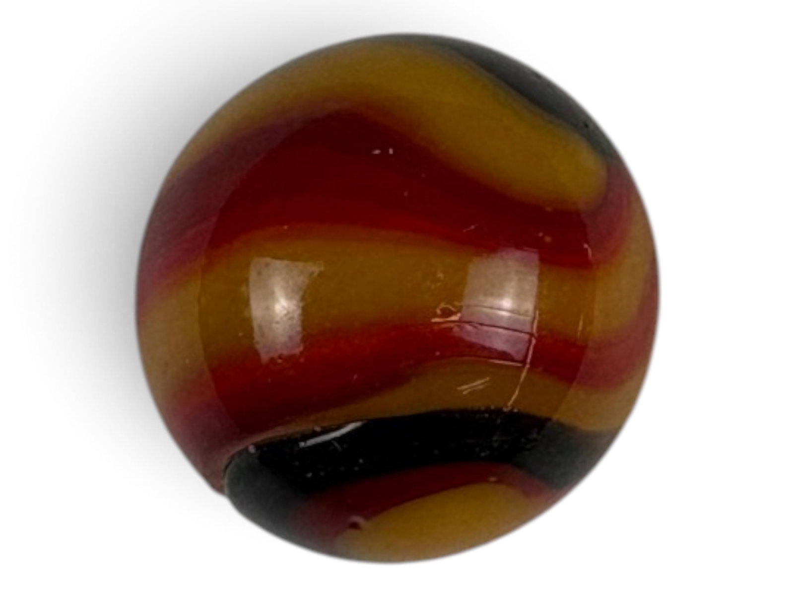 Peltier Golden Rebel Marble: 11/16 inch with great color mix. It is shiny and like new. Shipping: Weiss Auctions offers full-service, in-house shipping for nearly all items in this auction. For a shipping quote, please contact