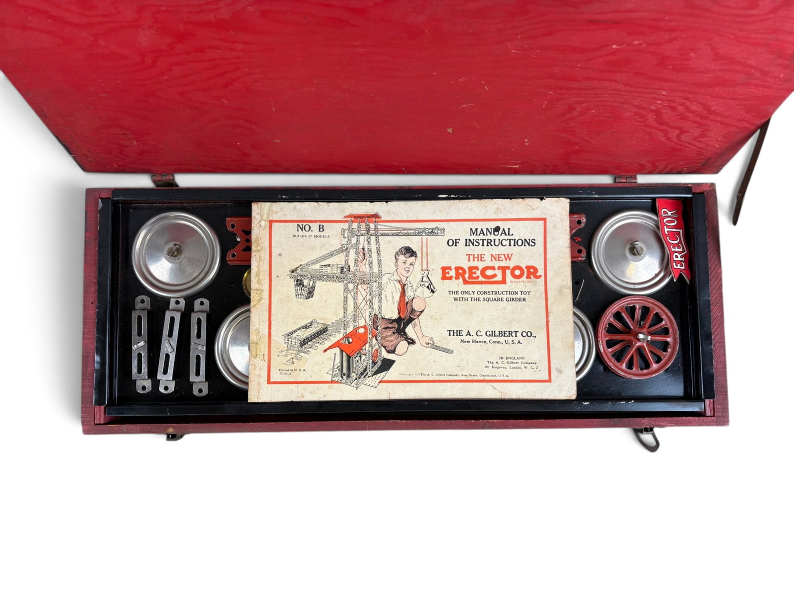 (2) A.C. Gilbert Erector No. B Accessory Sets - 8