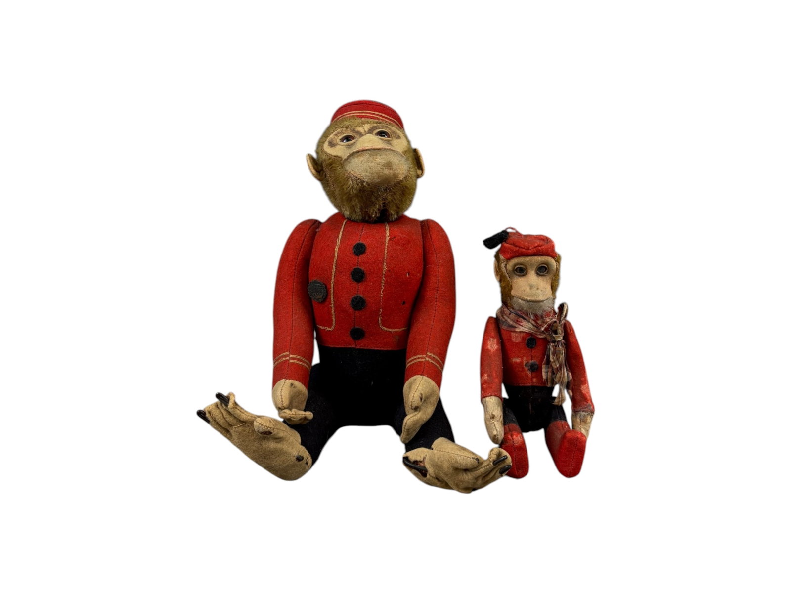 (2) Vtg German Schuco Yes/No Bellhop Monkey Toys (1 of 9)