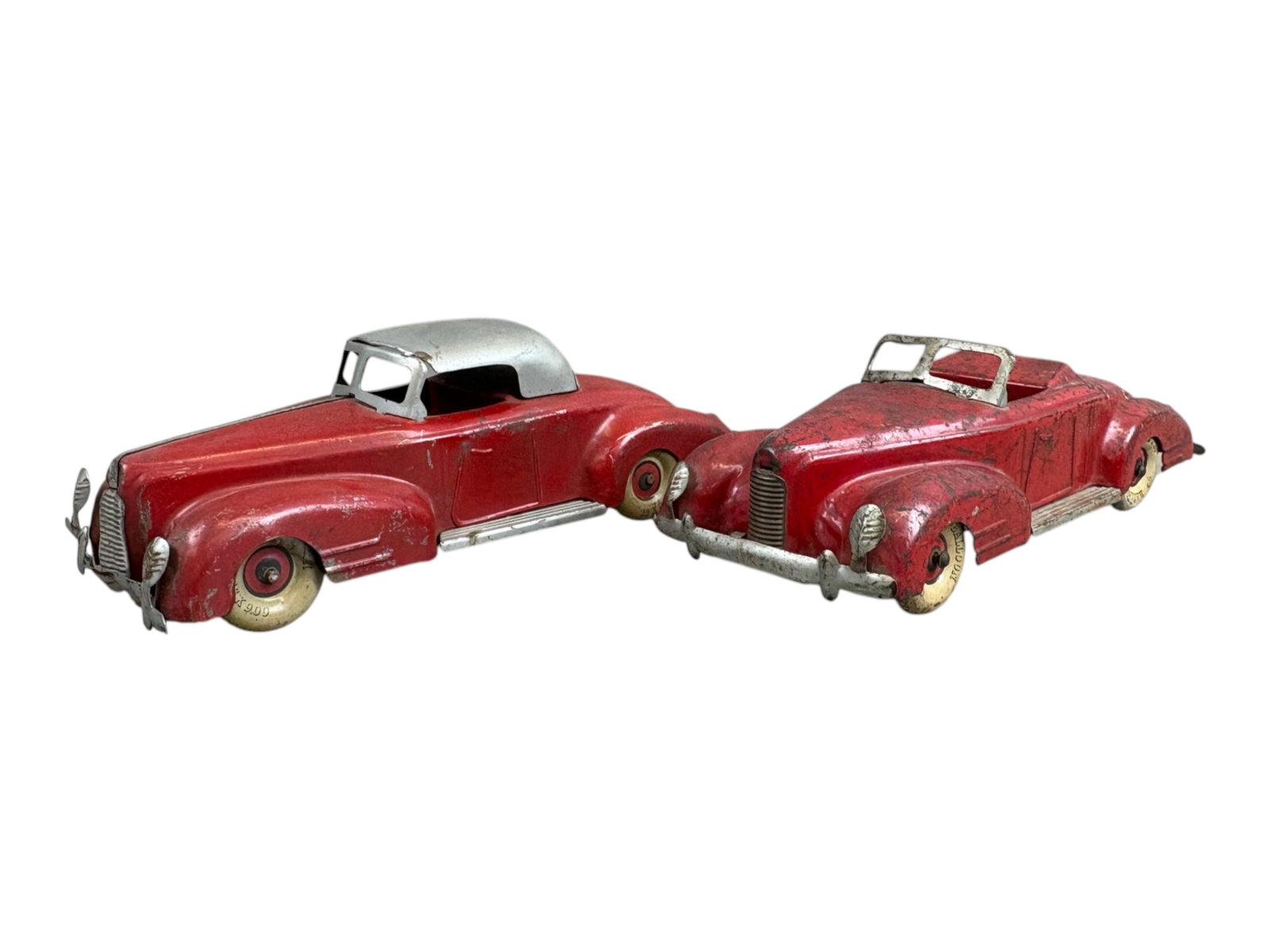 (2) Pressed Steel Cars with Tin Balloon Tires (1 of 13)