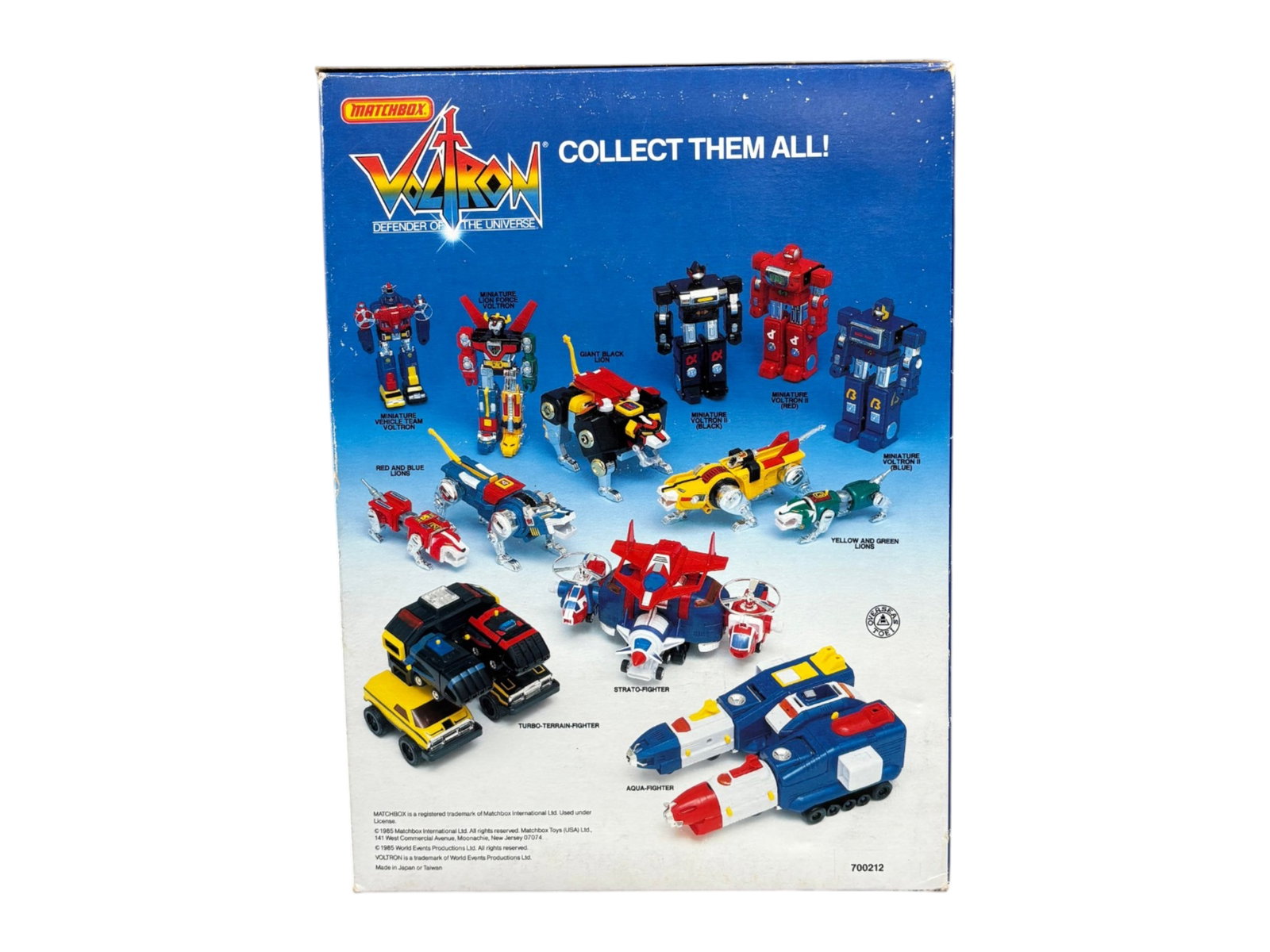 MISB, Matchbox Voltron Aqua Fighter Robot Set - 3