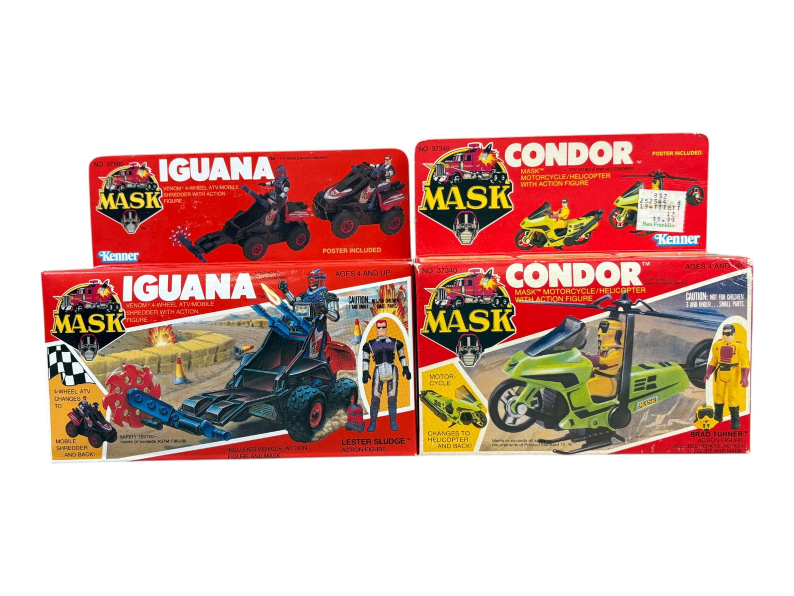 MISB, Kenner MASK Condor & Iguana Vehicle Sets (1 of 8)