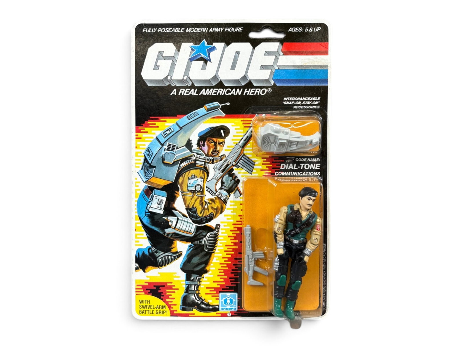 1986 MOC GI Joe Dial-Tone Figure, 36 Back (1 of 2)