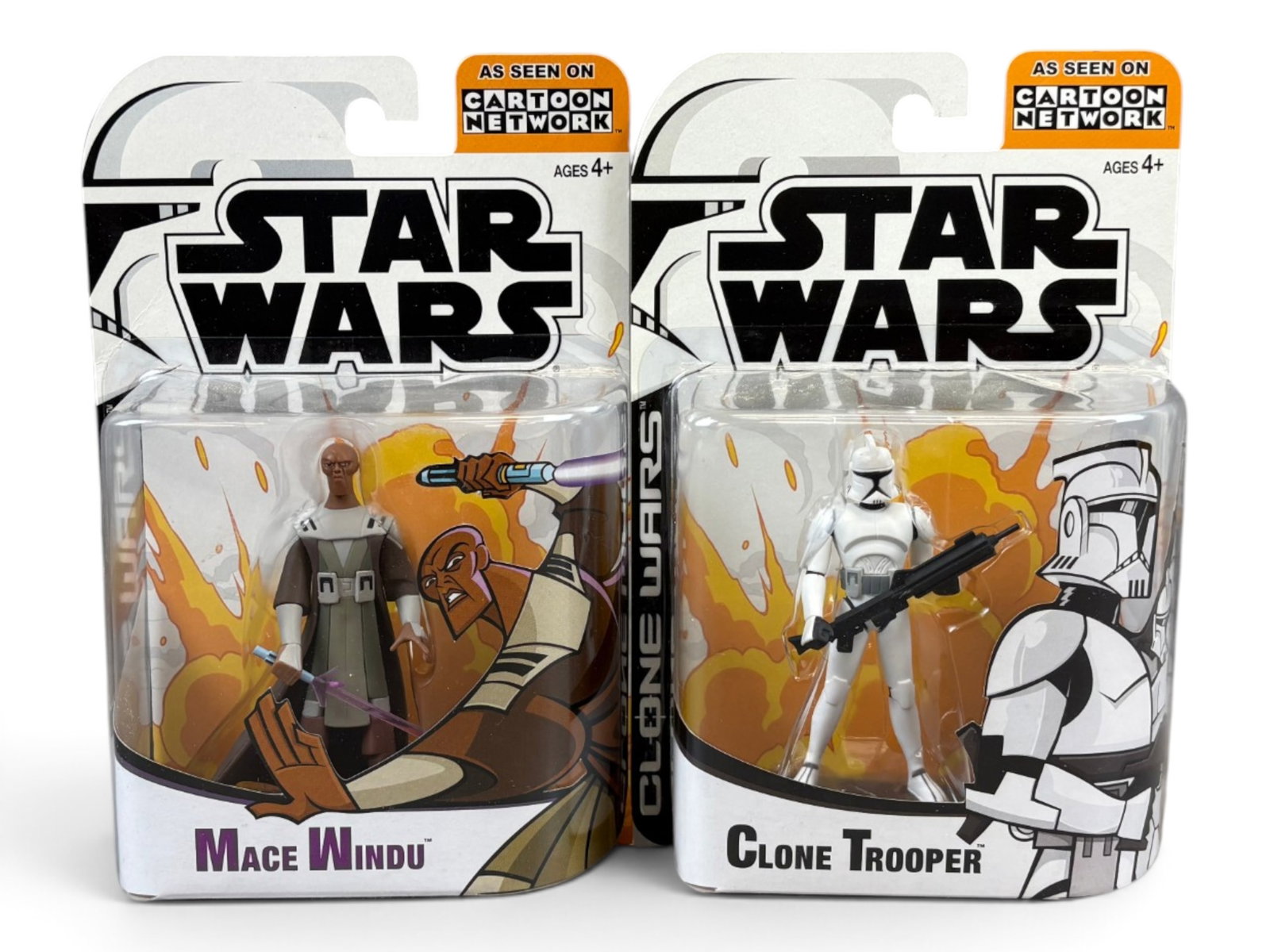 Star Wars Clone Wars Cartoon Network Figure Lot - 10