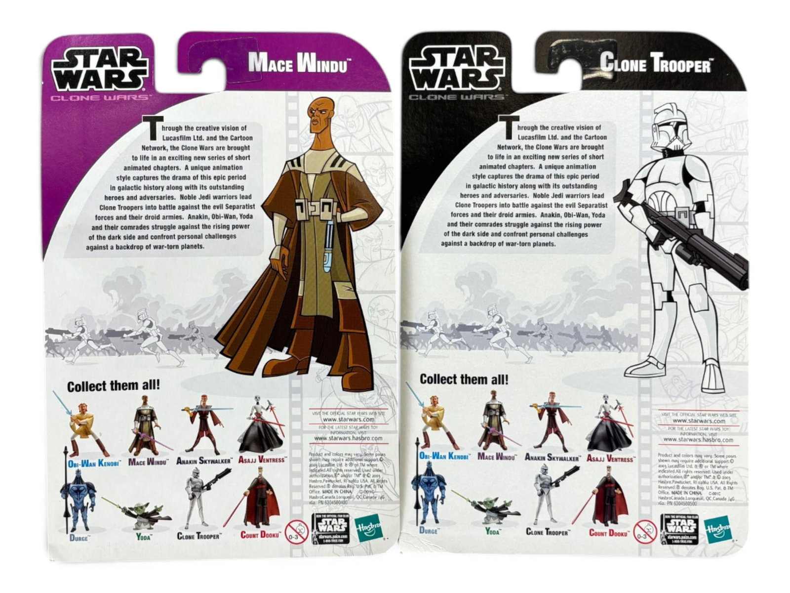 Star Wars Clone Wars Cartoon Network Figure Lot - 11