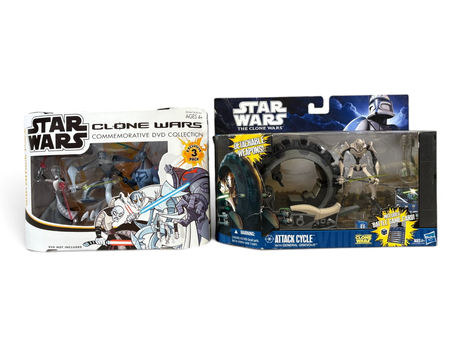 Star Wars Clone Wars Cartoon Network Figure Lot - 2