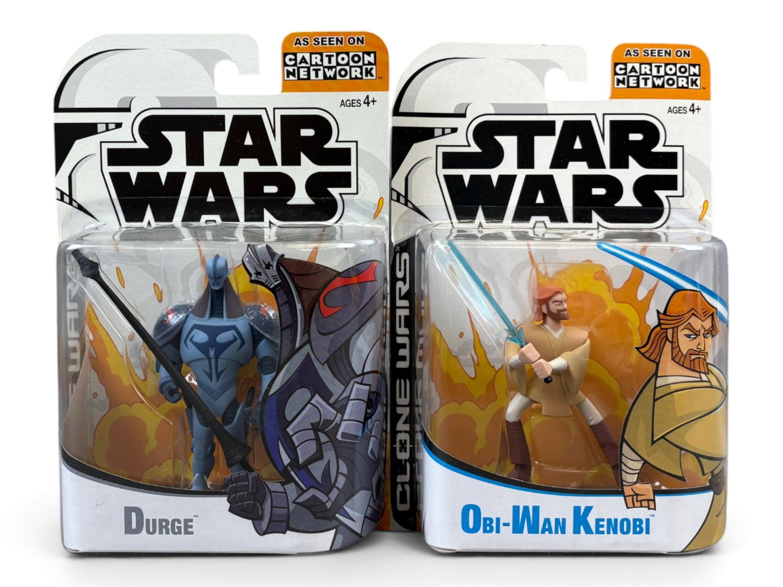 Star Wars Clone Wars Cartoon Network Figure Lot - 4