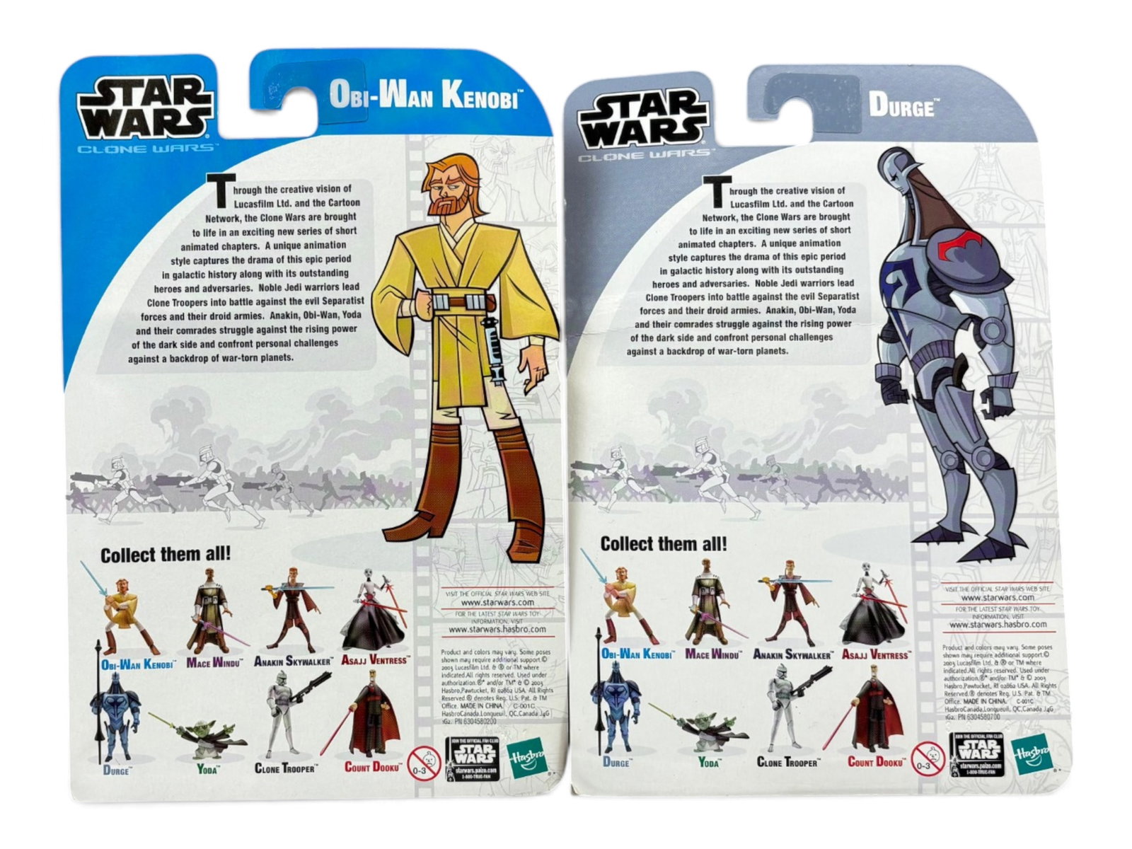 Star Wars Clone Wars Cartoon Network Figure Lot - 5