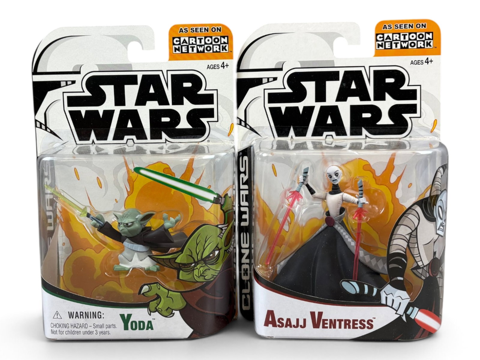 Star Wars Clone Wars Cartoon Network Figure Lot - 6