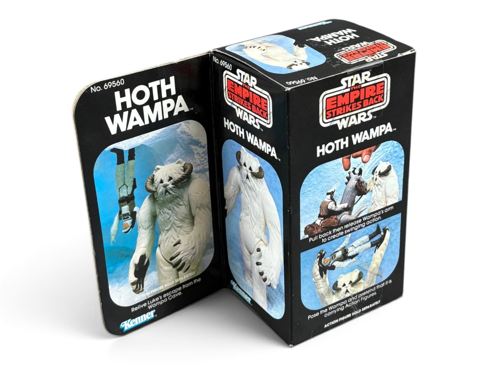 1981 Star Wars ESB Hoth Wampa Figure, Kenner: Vintage and Original, Star Wars The Empire Strikes Back "Hoth Wampa" action figure, by Kenner, 1981. Box appears to be factory taped and sealed at both ends. Bottom of box has original price sticker a