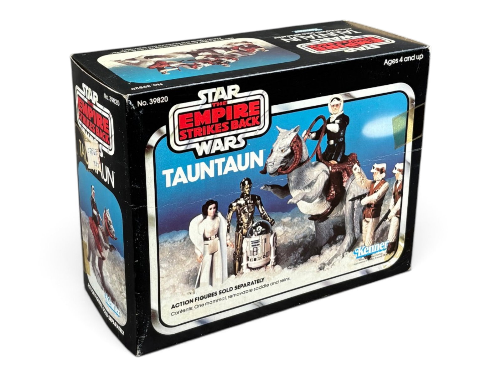 1980 Star Wars ESB Tauntaun, Kenner, Boxed: Vintage and Original, Star Wars The Empire Strikes Back "Tauntaun" by Kenner, 1980. Solid belly version. Box appears to be factory taped and sealed at both ends with 2 pieces of tape on each side, how