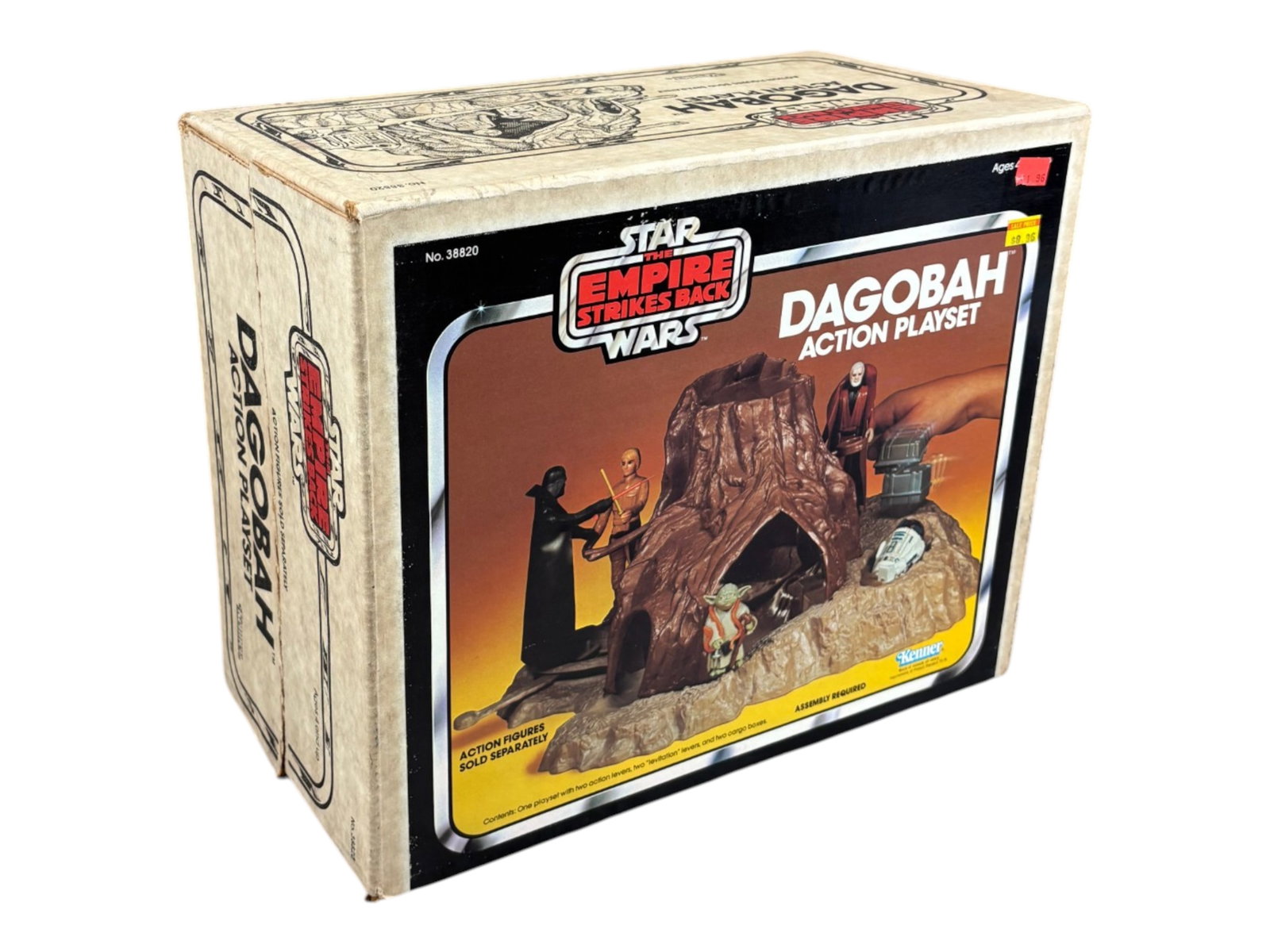 1981 Star Wars ESB Dagobah Playset, Kenner, Sealed: Vintage and Original, Star Wars The Empire Strikes Back "Dagobah" action playset by Kenner, 1981. Box is still factory sealed on both ends. Box features detailed line art with red logo. There are (2) 