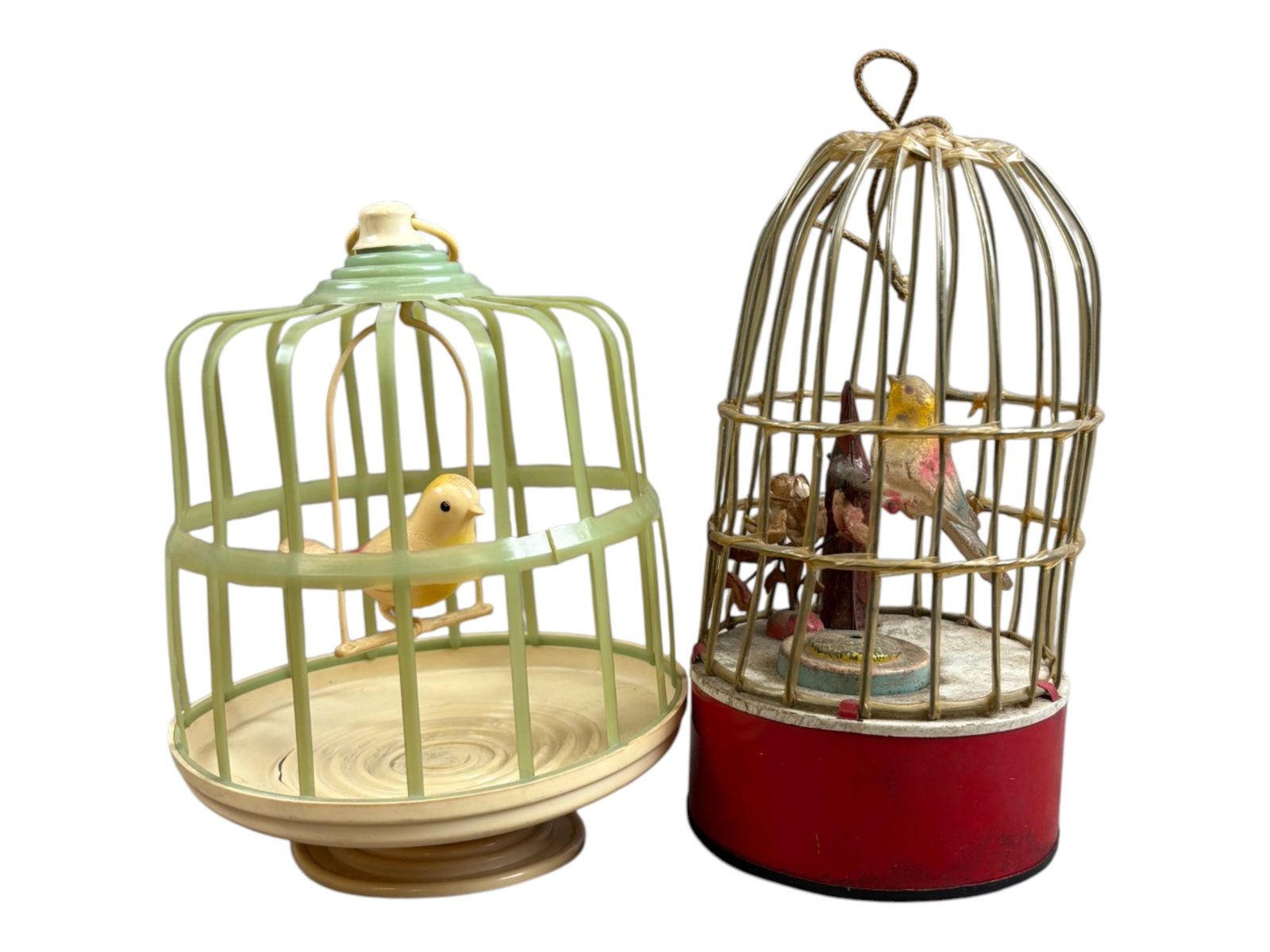 Pair of Celluloid Bird Cage Toys (1 of 4)