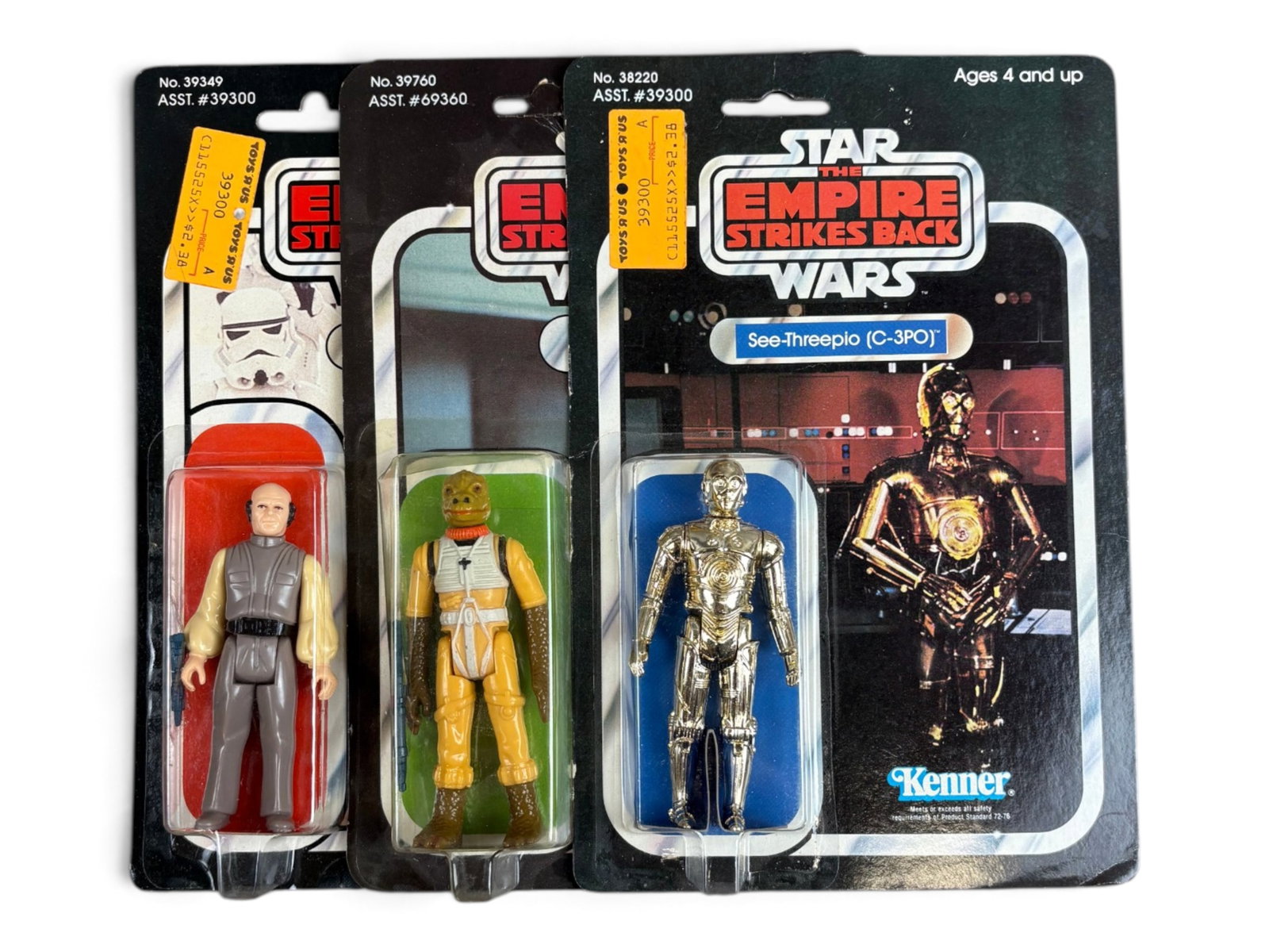 (3) MOC 1980 Star Wars ESB Action Figures 41 Back (1 of 10)