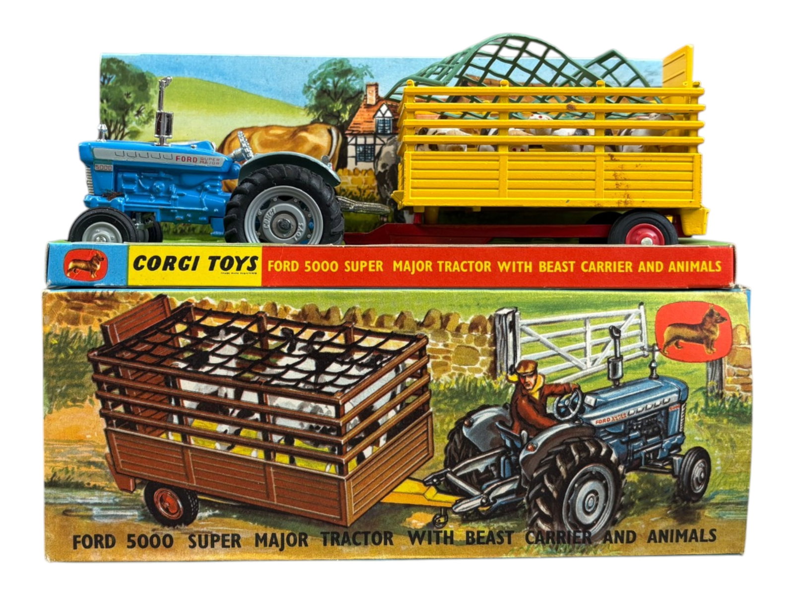 Corgi Gift Set 1, Ford 5000 Super Major Tractor (1 of 8)