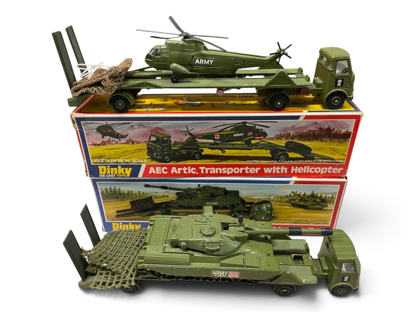 Boxed Dinky Military 616 & 618 AEC Haulers (1 of 3)